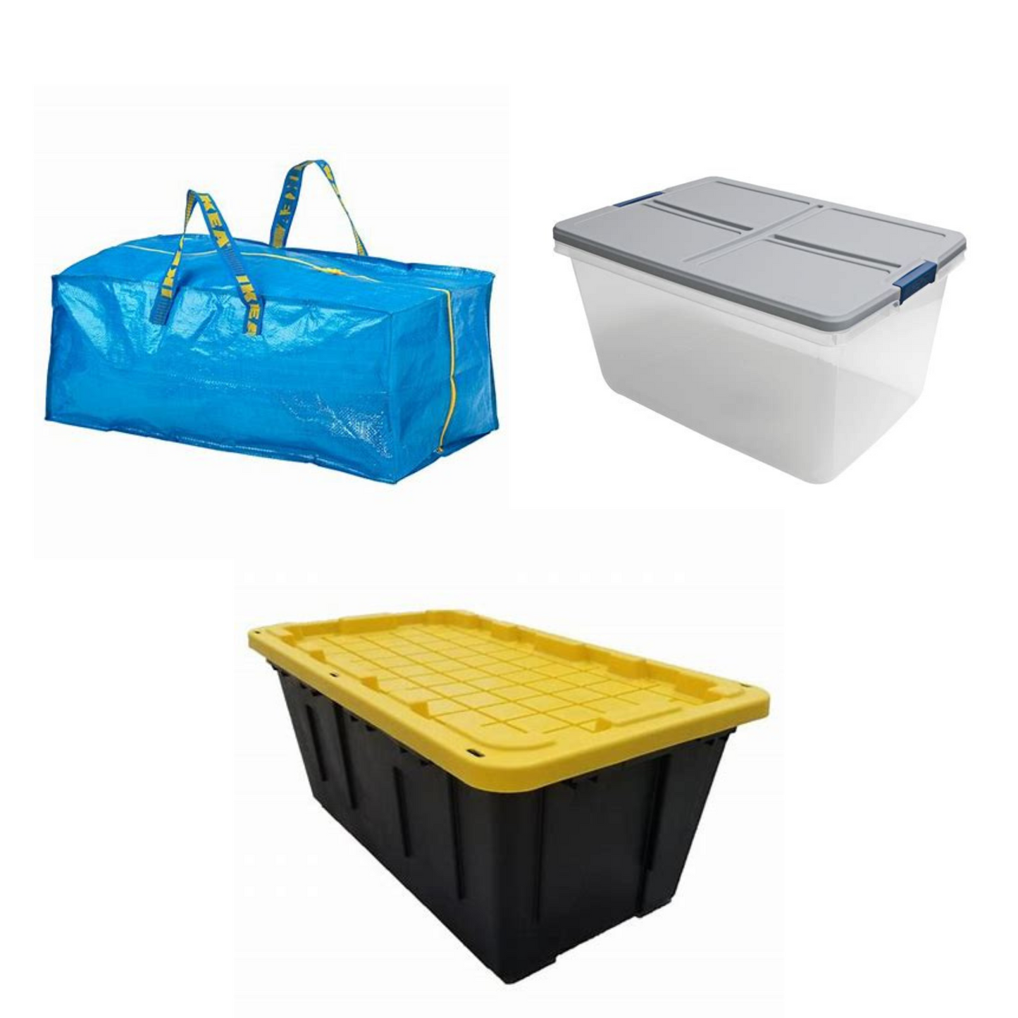 Large Plastic Bins or Boxes 5ft³ or Larger Storage: $20/month, $80/summer